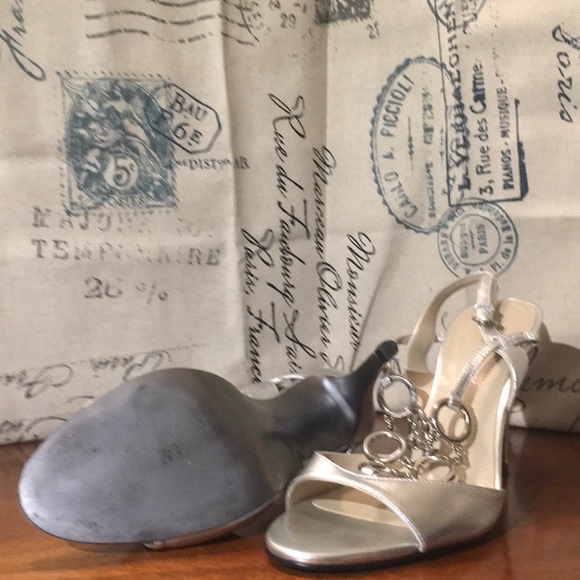 Ellen Tracy silver selina sandal - Picture 4 of 5